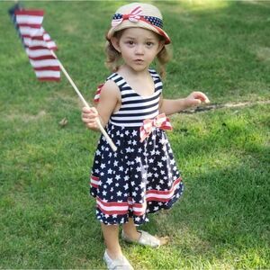 PolkaTots Patriotic Dress 